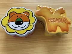 たべっ子どうぶつ 缶ケース らいおん ペガサス