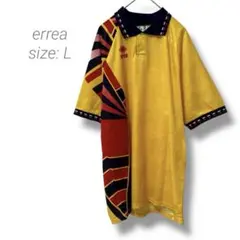 【エレア】errea グラフィックデザイン ポロシャツ ユニフォーム 光沢感 L