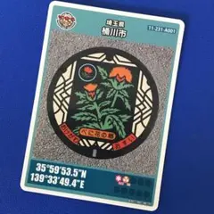 マンホールカード 第12弾 埼玉県桶川市（A001）べに花の郷