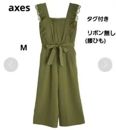 axes femme アクシーズファム フリルレースサロペット M リボン無し