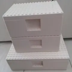 ホワイト LEGOスタイル ストレージボックス　イケア