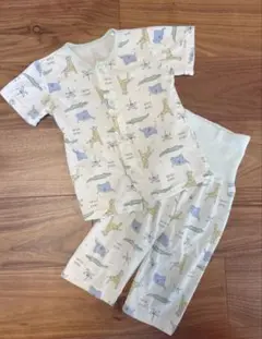 子供用パジャマ　前開きボタン　春夏　半袖　90