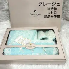 当時物新品未使用クレージュ　エプロン、スリッパ、ティッシュケース、小物入れセット