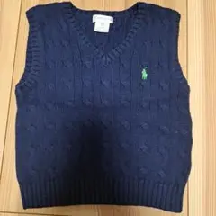 Ralph Lauren ベビーベスト 24M ネイビー
