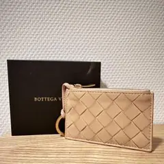 良品 BOTTEGA VENETA イントレ レザー コインケース キーリング