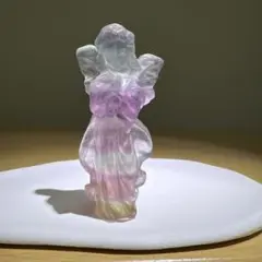 天然石　フローライト　エンジェル　淡い系