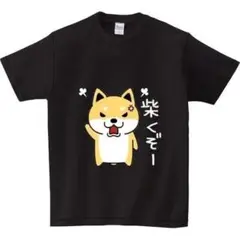 【おもしろTシャツ】柴犬　しばくぞ　面白Tシャツ　おもしろ文字　服 メ