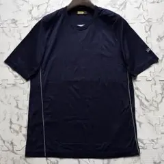極美品✨ZILLI ジリー ロゴ刺繍 Tシャツ コットン ネイビー 48