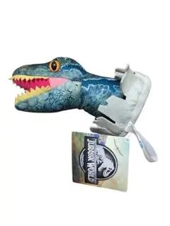 【新品】ジュラシック・ワールド ぬいぐるみ　 あたま飛び出しVer. ブルー