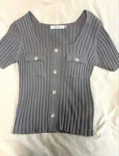 MOUSSY キラキララメトップス グレー マウジー