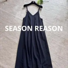 SEASON REASON キャミワンピース ジャンバースカート　ブラック