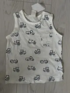 トラクター柄タンクトップ 90cm H&M