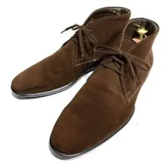 TOD'S ドッズ チャッカブーツ 24cm ヌバック ダークブラウン