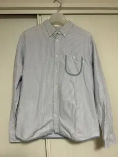 BURTON 長袖シャツ ストライプ ブルー