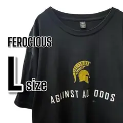 【781】訳ありFEROCIOUS L ゆったりUSA古着 半袖Tシャツ