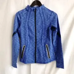 フィットネスジャケット レディース XL ブルー スポーツ