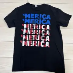 MERICA プリント Tシャツ ブラック