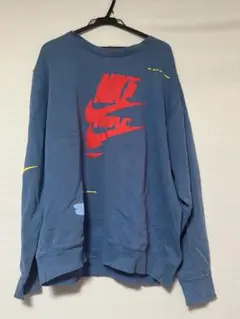 Nike トレーナー XL ブルー ロゴ