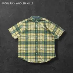 ウールリッチウーレンミルズ WOOLRICH 半袖シャツ コットンシャツ 古着