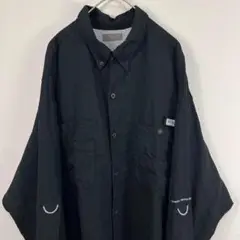 USA古着 コロンビア columbia 長袖 ポリシャツ アウトドアシャツ