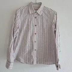 McGREGOR☆ ストライプ長袖シャツ M　ホワイト　赤　青