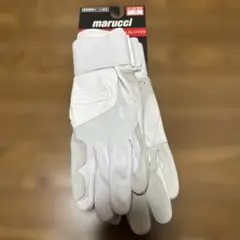 値引き不可　marucci　バッティング手袋　ホワイト　Mサイズ②　高校野球対応