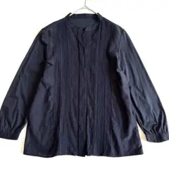 【美品】マッキントッシュロンドン ブラウス チュニック ピンタック シルク混