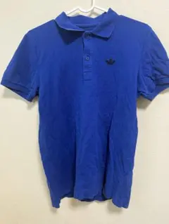 adidas 青 ポロシャツ XS