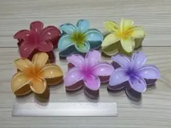 【匿名配送】ハイビスカス ヘアクリップ 7cm ②