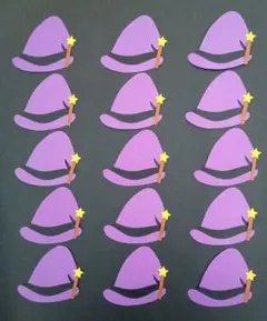 オーダー◎　魔女の帽子②　ハロウィン　製作　壁面飾り　保育園　幼稚園