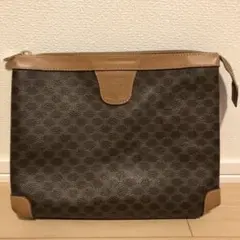 CELINE セリーヌ マカダム柄 ポーチ クラッチバッグ ハンドバッグ