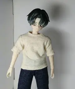 シチリアの追憶サイズ 生成色カットソー 半袖Tシャツ オビツ11 あまむす