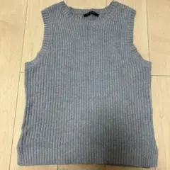 INGNI グレー ノースリーブ ニットベスト