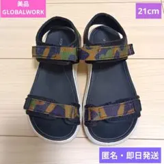 美品❤️GLOBALWORK❤️サンダル❤️迷彩柄❤️21cm