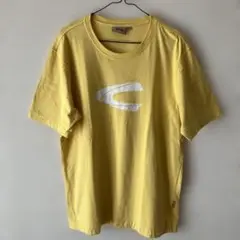 【美品】キャメルアクティブ（ドイツ） メンズ Tシャツ XLサイズ　イエロー