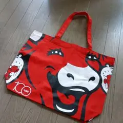 ☆未使用 当選品☆　ベルキューブ　ラッフィングカウ　トートバッグ　非売品　牛　赤
