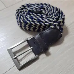 ネイビーとホワイトのトリコロールカラー　ベルト