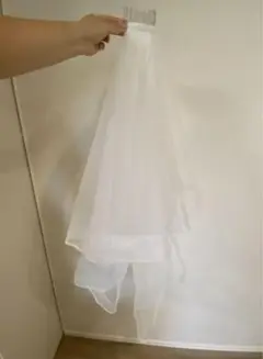 ウェディングベール　白