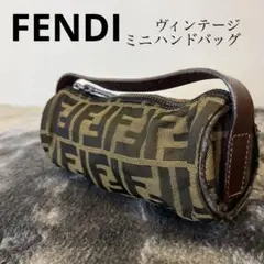 FENDI フェンディズッカ ミニバッグ ハンドポーチ ハンドバッグ ブラウン