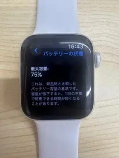 Apple Watch series6最大容量75%