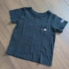 Champion ブラック Tシャツ ポケット付き
