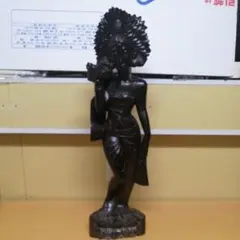 木彫り 一刀彫 ラーマーヤナ シータ バリ島 インドネシア 女神 仏教美術