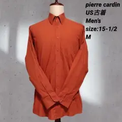 pierre cardin オレンジ シャツ Men's :M US古着