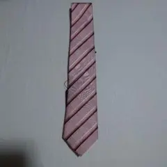 UNPRESSURE ストライプ ネクタイ ピンク