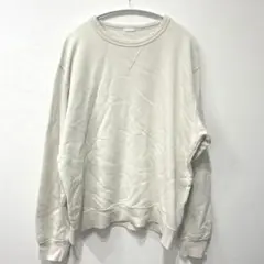 GU XL アイボリー コットンスウェット　スウェットプルオーバー