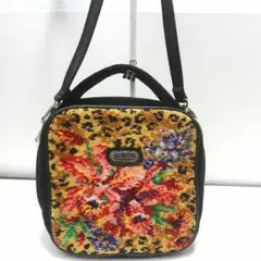 【美品】レイクアルスター シュニール織 ショルダーバッグ