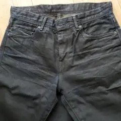 Made & Crafted ブラック ストレートデニム 28