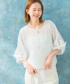 アーバンリサーチ ロッソ リボンスリーブプルオーバー ROSSO