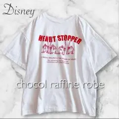 ショコラフィネローブ ディズニーコラボ アリス Tシャツ 白ビッグシルエット