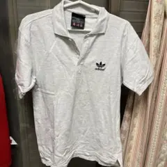 adidas ポロシャツ Mサイズ グレー